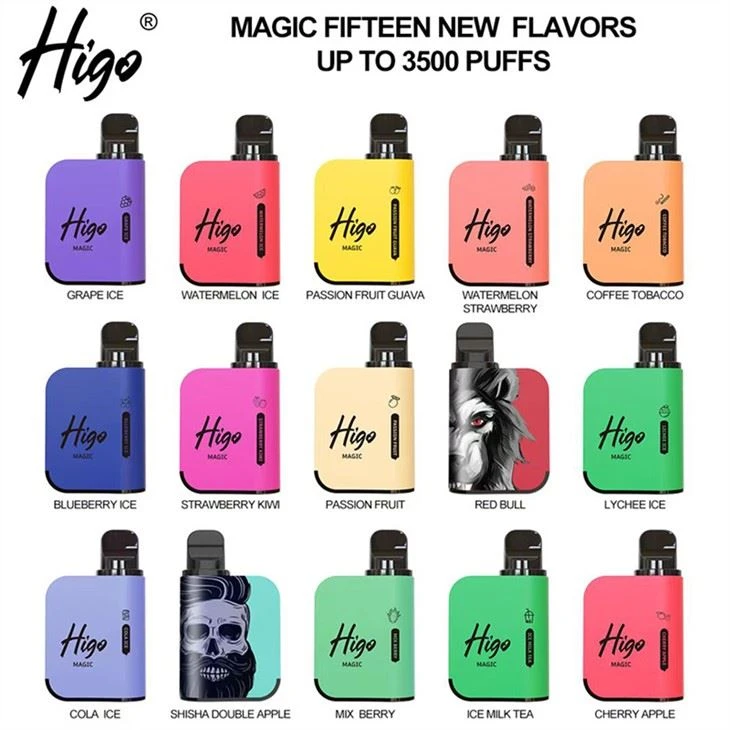 Higo MAGIC 3500 บุหรี่อิเล็กทรอนิกส์ที่ใช้แล้วทิ้ง Vape