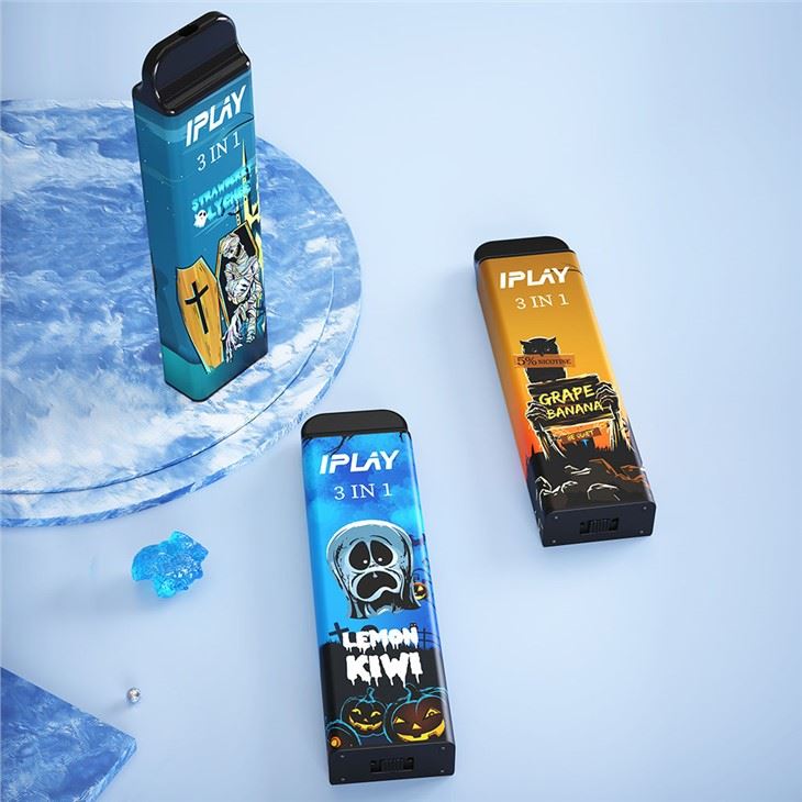 IPLAY 3 ใน 1 3000 Puffs Vape Pod แบบใช้แล้วทิ้ง