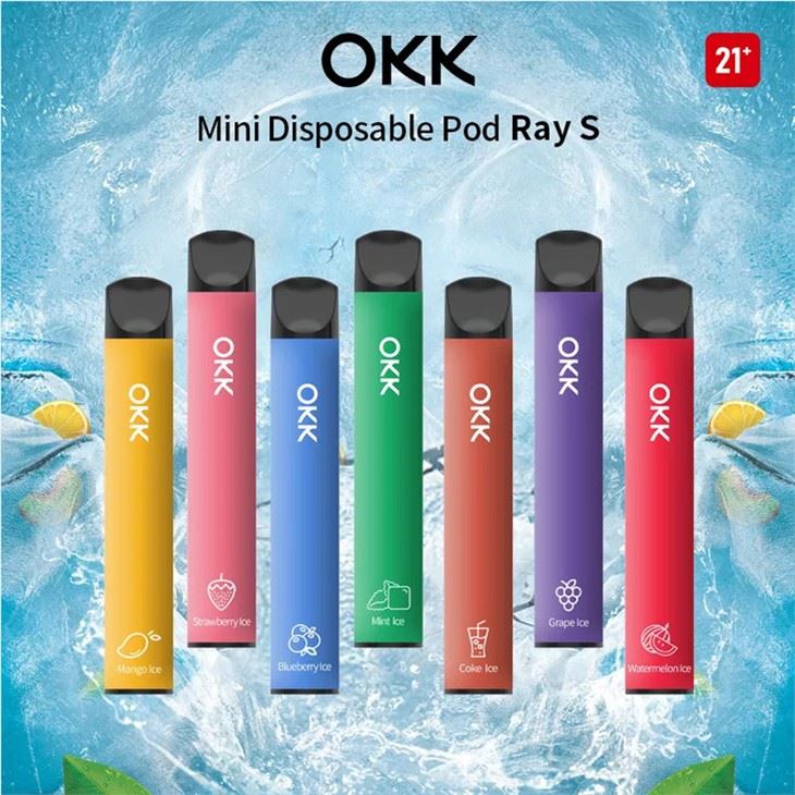 OKK RAYS บุหรี่อิเล็กทรอนิกส์บุหรี่ทิ้ง vape