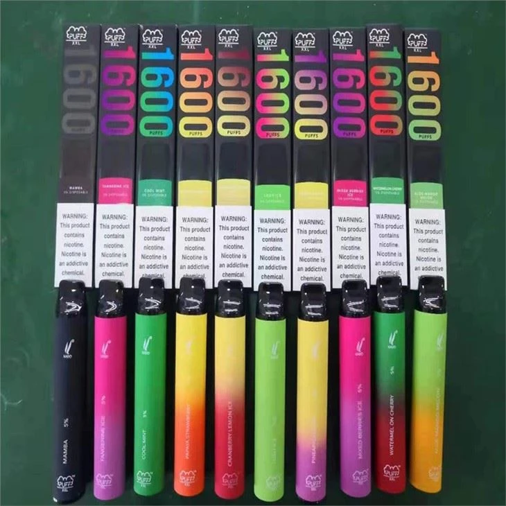 พัฟ Xxl 1600 บุหรี่ไฟฟ้าแบบใช้แล้วทิ้ง