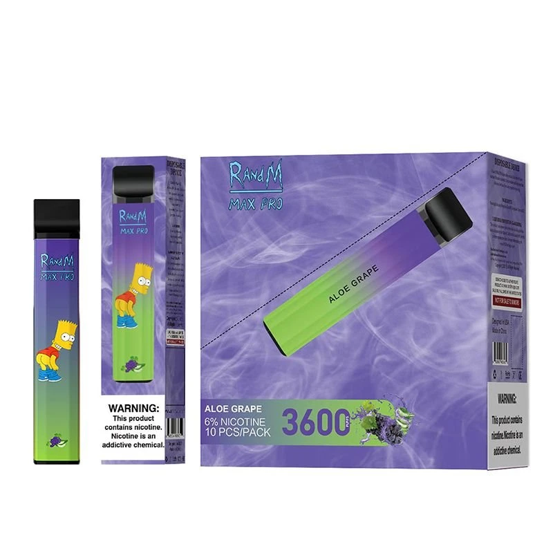 แรนด์มแม็กซ์ Pro 3600 Vape ที่ใช้แล้วทิ้ง