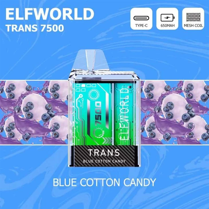 ELFWORLD ทรานส์ 7500 Vape