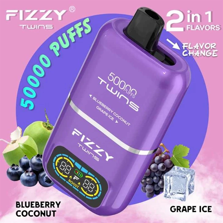 Fizzy Twins 50000 Puffs Dual Flavours