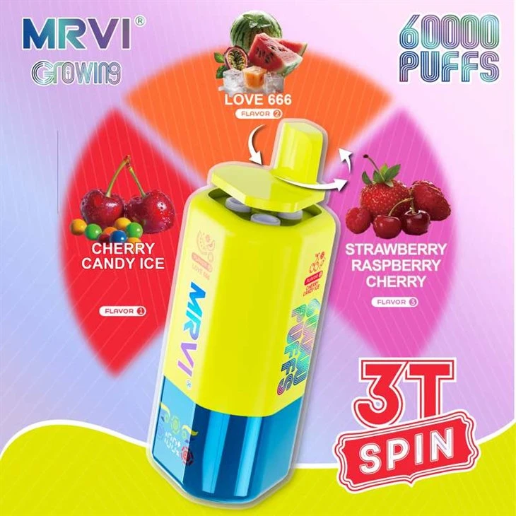 MRVI CROWING 60000 พัฟสามรสชาติ
