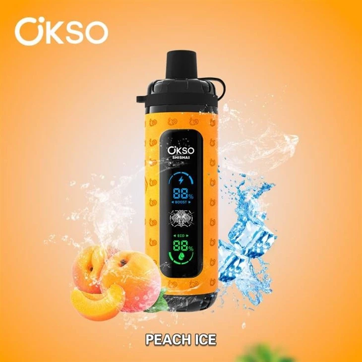 peach ice OKSO Shisha Max 40k