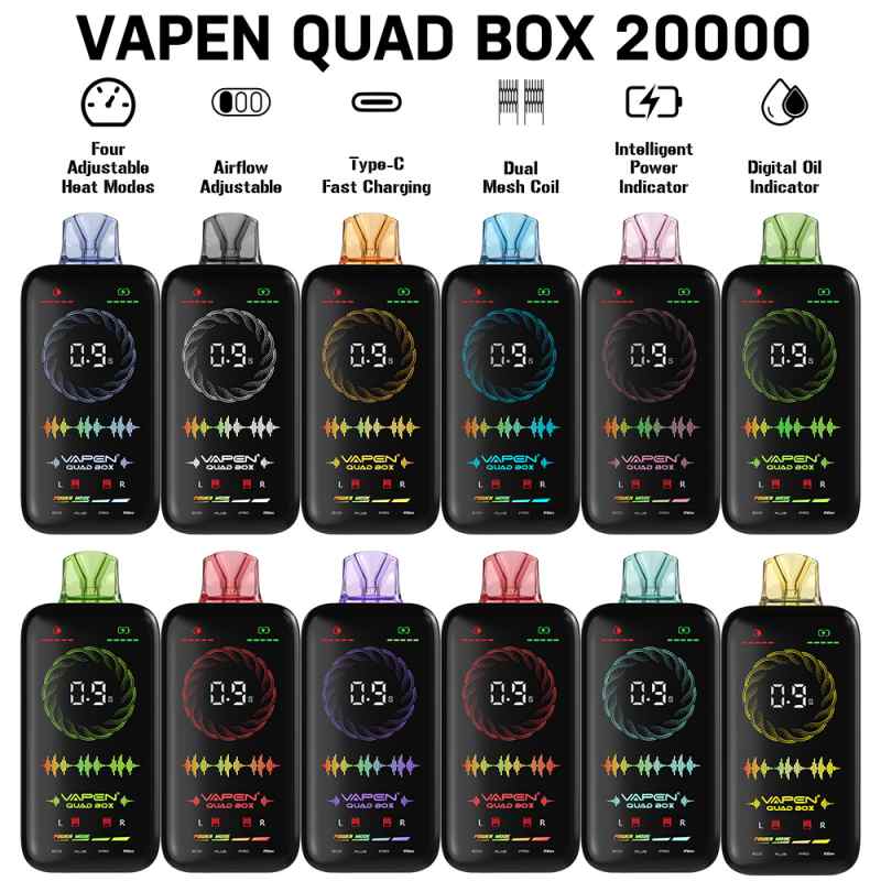 VAPEN QUAD BOX 20000 taste VAPEN QUAD BOX 20000 taste