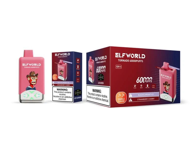 E40-Blackcurrant-IceStrawberry-CherryELFWORLD TORNADO 60000 E40-Blackcurrant-IceStrawberry-CherryELFWORLD TORNADO 60000