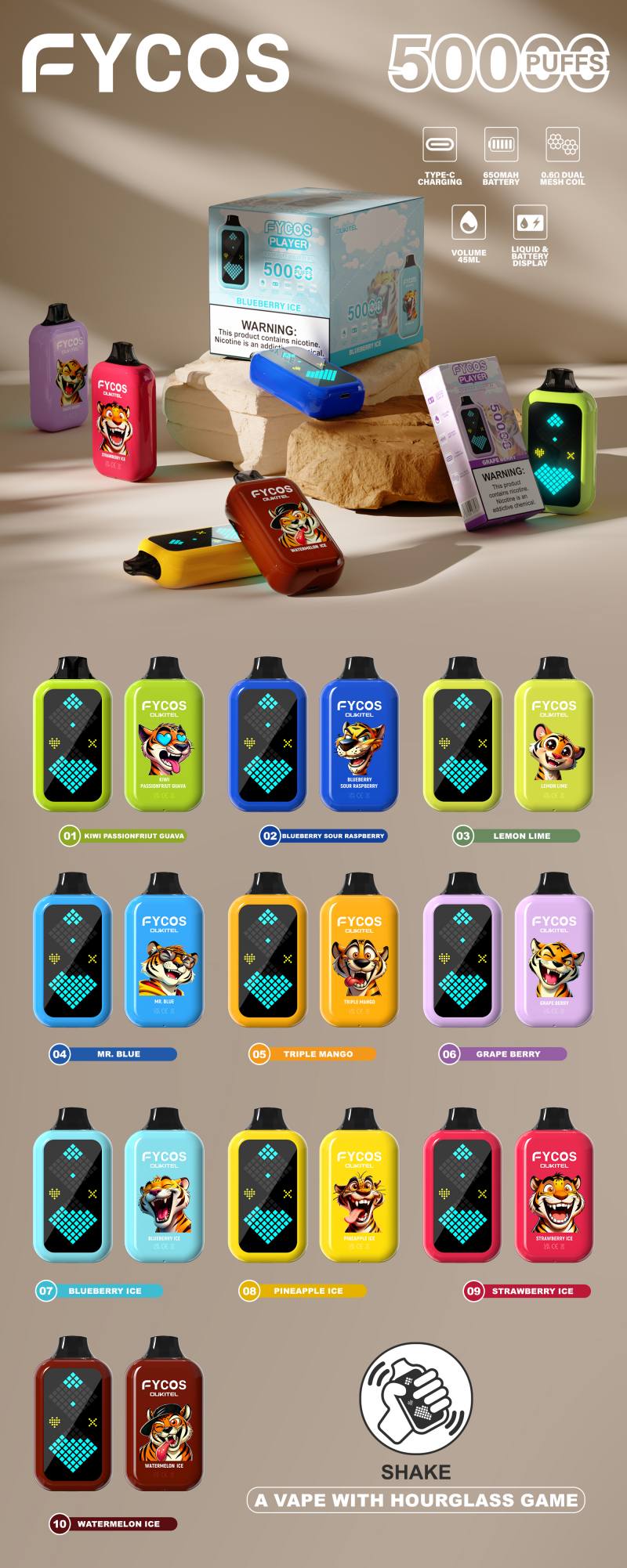 fycos player 50K-FYCOS 50000 Puffs