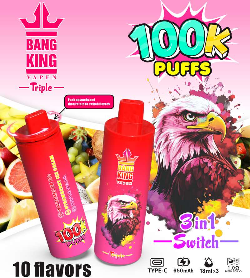 BANG KING VAPEN TRIPLE 100K 18