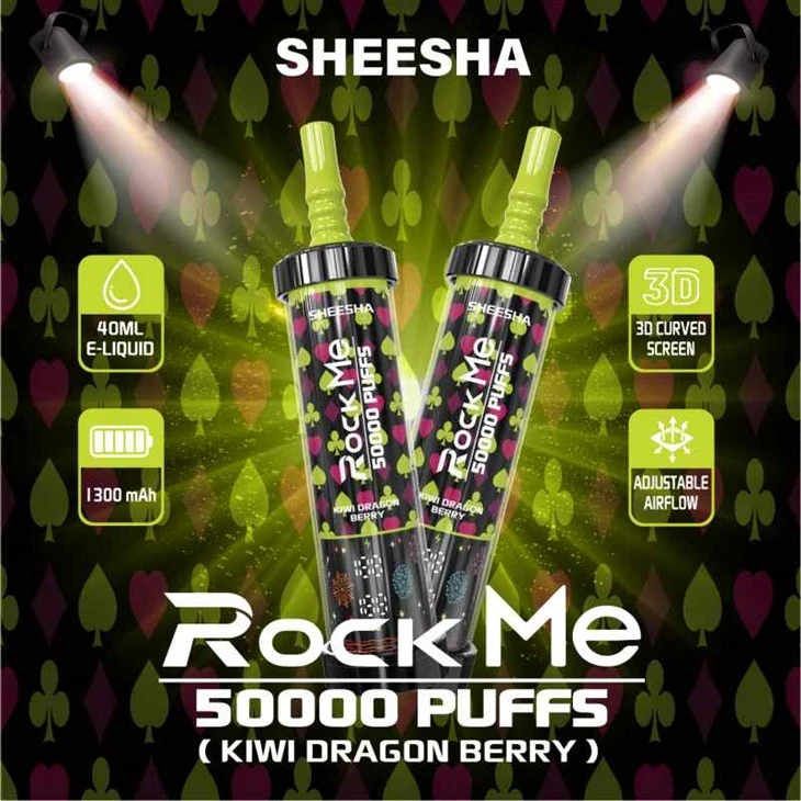 rockme sheesha 50000 พัฟ dtl vape
