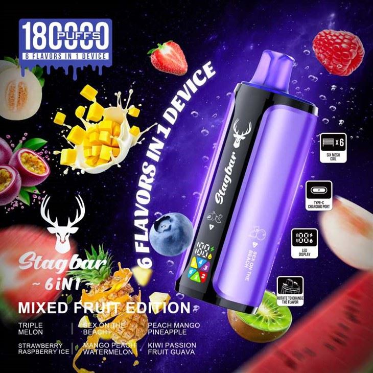 Stag Bar 180K พัฟ 6in1 Vape
